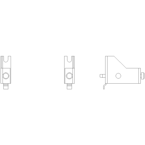 Cable holder Clip Pack 200 units for hole diameter 5 mm