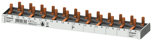 Compact pin busbar 10 mm2 connection 3PN 12x compact device 1 MW