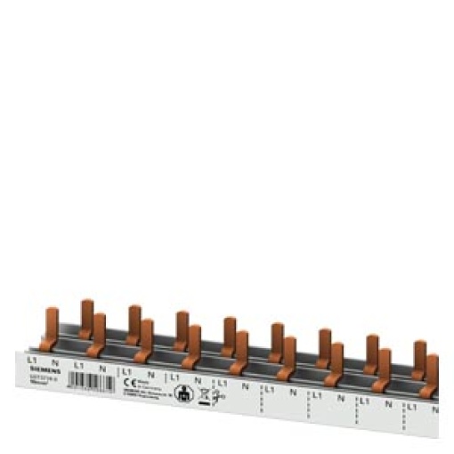 Compact pin busbar 10 mm2 connection 1PN compact device 1 MW fingersafe