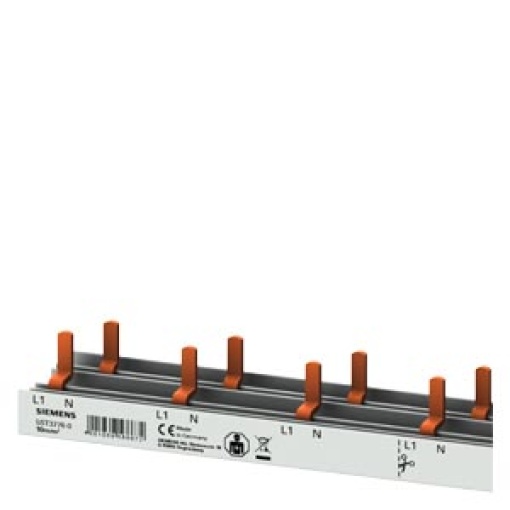 Compact pin busbar 10 mm2 connection 1PN AFDD 5SM6  compact device 1 MW