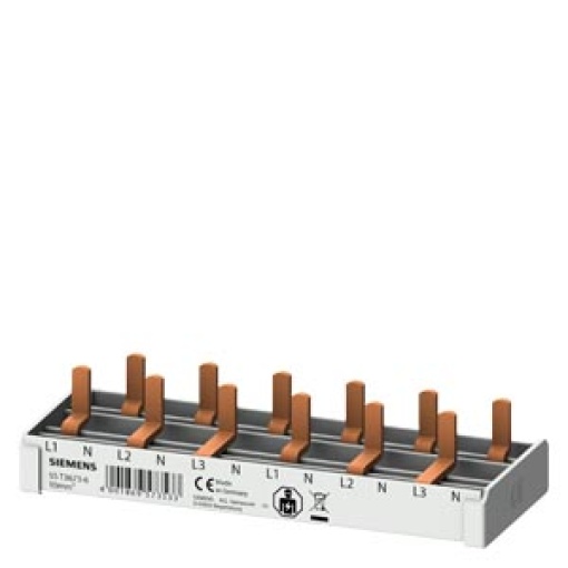 Compact pin busbar 10 mm2 connection 3PN 6x compact device 1 MW