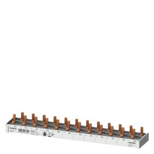 Compact pin busbar 10 mm2 connection AS 12x CBE 1 MW fingersafe