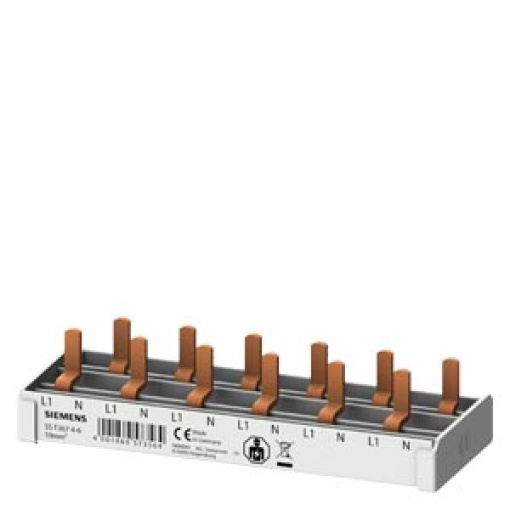 Compact pin busbar 10 mm2 connection 1PN 6x compact device 1 MW