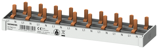 Compact pin busbar 10 mm2 connection 1PN 9x compact device 1 MW