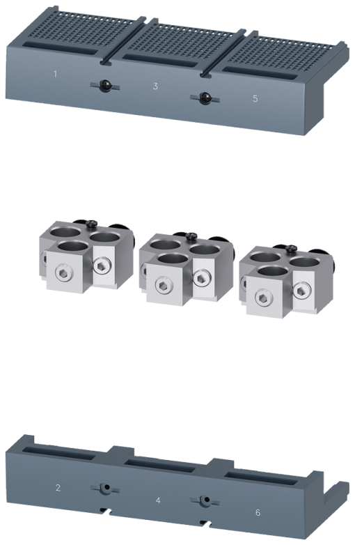 circular conduc terminal TC32 3 x 250400 kcmil Cu with auxiliary conductor