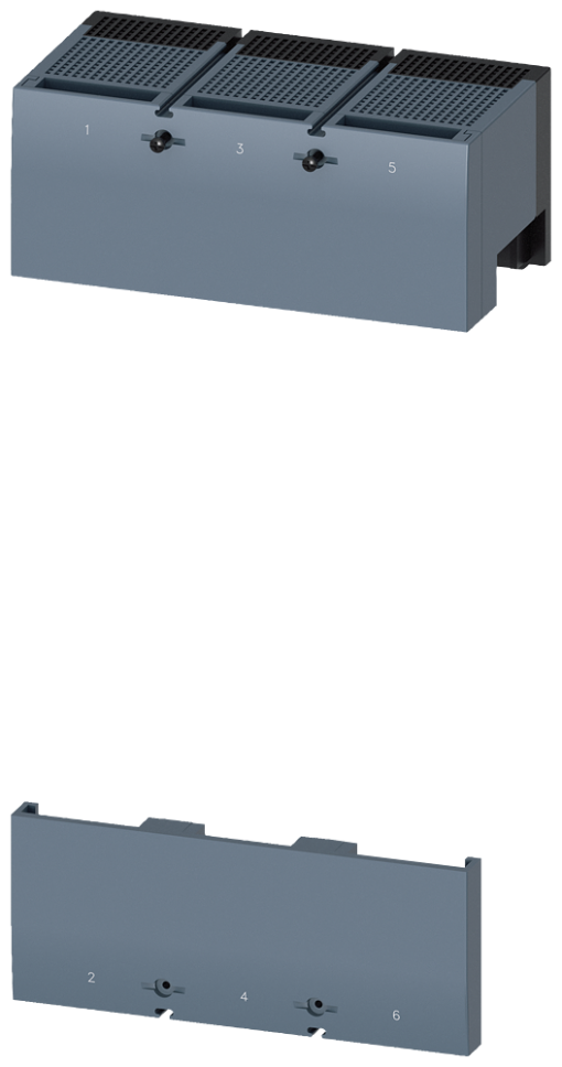 terminal cover medium 3pole 1unit accessory for 3VA55 3VA65