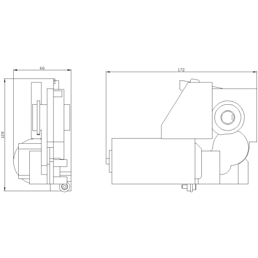 Spring charging motor M 2430 V DC