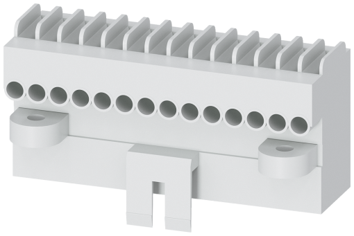 Manual connector for secondary disconnect terminal AUX with screw terminals