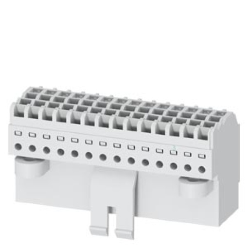 Manual connector for secondary disconnect terminal AUX with pushin technology