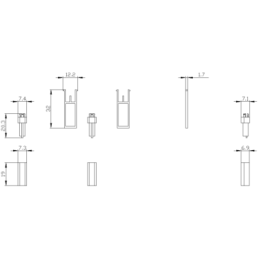 Coding kit for secondary disconnect terminal AUX