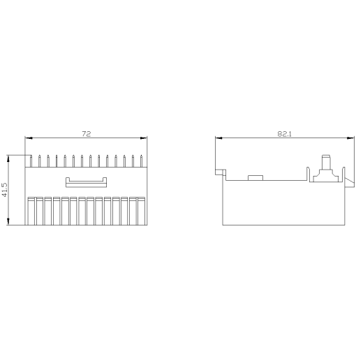 Sliding contact module for secondary disconnect terminal AUX for withdrawab