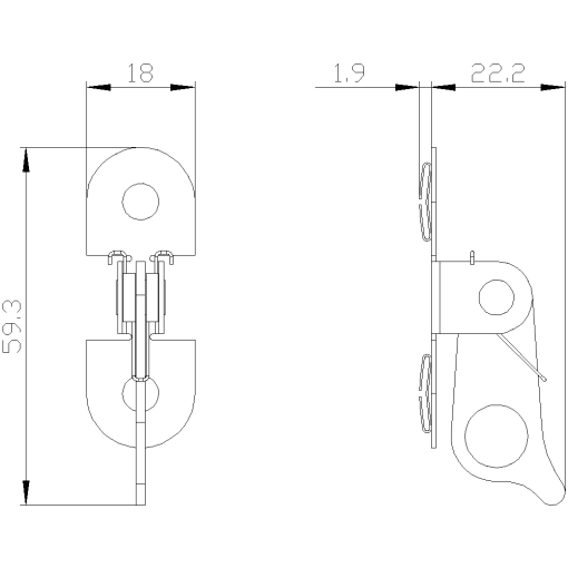Locking provision for charging handle for padlocks
