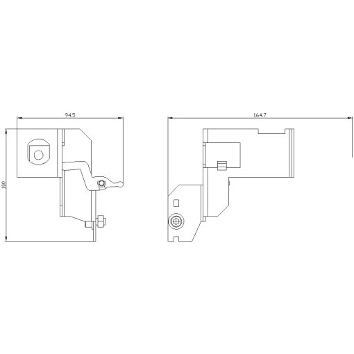 Locking provision against movement of the circuit breaker KIRK Key