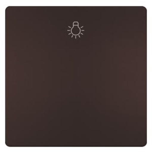 DELTA style rocker with light symbol chocolate