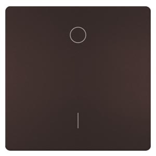 DELTA style rocker with IO symbols for OFF switch chocolate