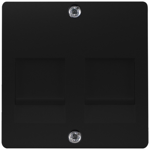 DELTA isystem cover plate for modular jack support plate with labeling field