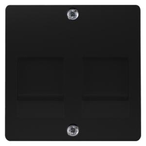DELTA isystem cover plate for modular jack support plate with labeling field