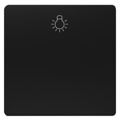 DELTA isystem rocker with light symbol soft black