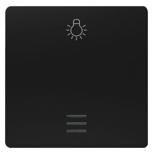 DELTA isystem rocker with window and light symbol soft black