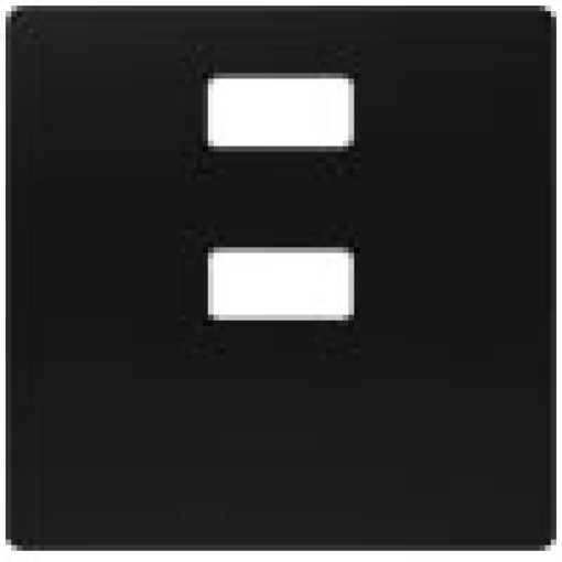 DELTA i-system soft black Cover double USB Charger