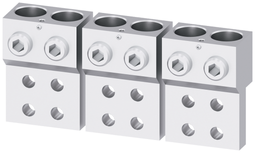 Circular conductor terminal for 2 cables 3 units accessory for plugin unit