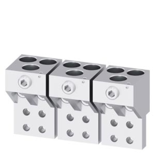 Circular conductor terminal for 3 cables 3 units accessory for plugin unit
