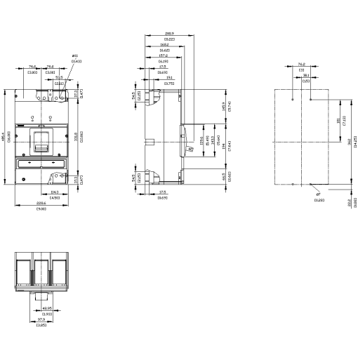 circuit breaker 3VA5 UL frame 1600 breaking capacity class  C 100kA  480 V 3