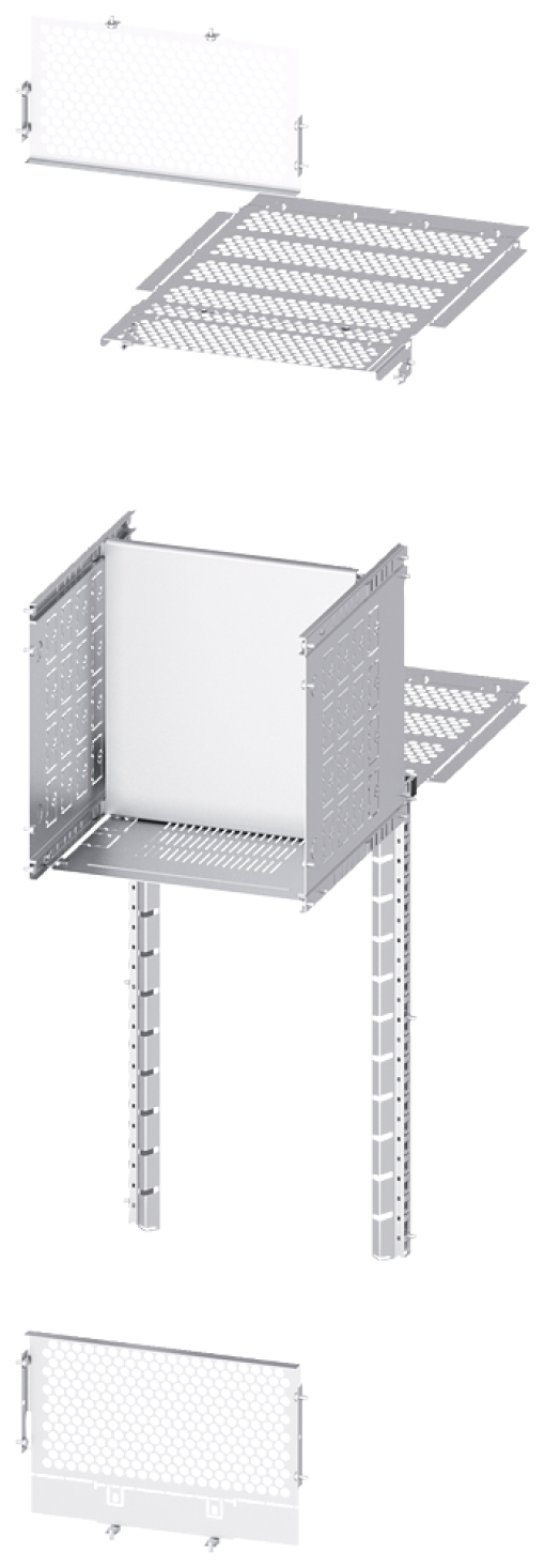 SIVACON S4 separation rear 1 x ACB main busbar single W 400 mm D 80010