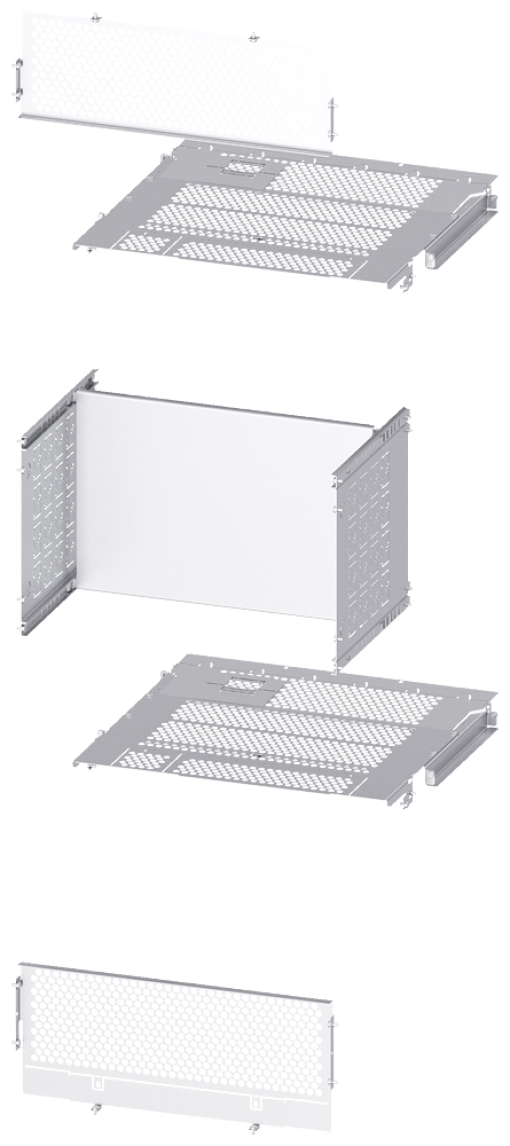 SIVACON S4 separation rear 2 x ACB main busbar single W 600 mm D 80010