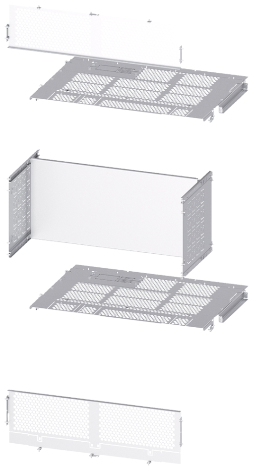 SIVACON S4 separation rear 2 x ACB main busbar single W 800 mm D 80010