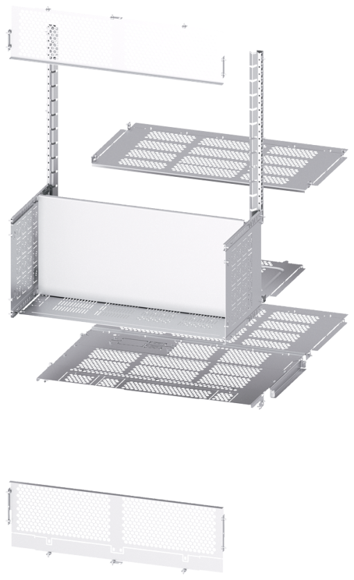 SIVACON S4 separation rear 1 x ACB main busbar double W 800 mm D 1200 mm
