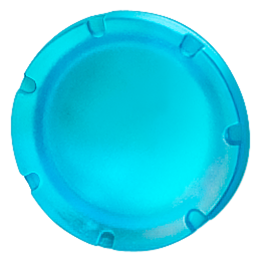 Button blue flat for illuminated pushbutton