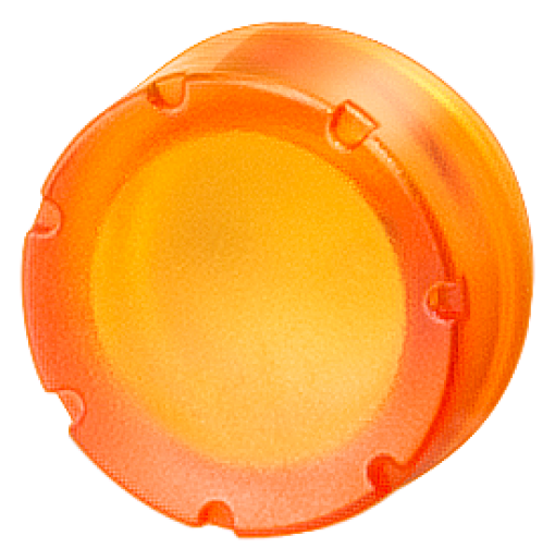 Button red raised for illuminated pushbutton