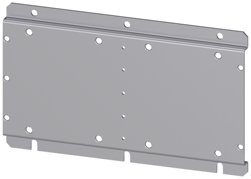 base plate for mounting combination of two contactors 2x 3TF68 for reversing