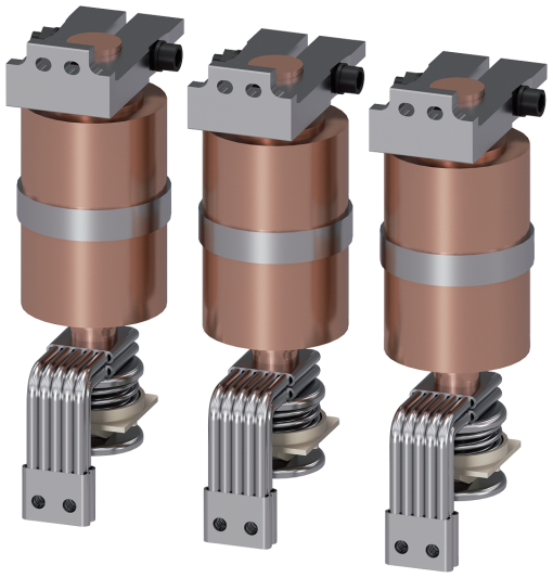 Vacuum interrupters for 3TF69 comprising 3 vacuum interrupters with addon p