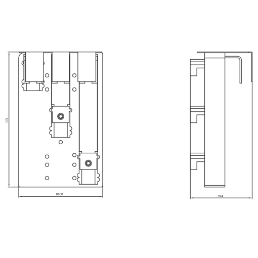 Busbar system busbar centertocenter spacing 60mm device adapter width