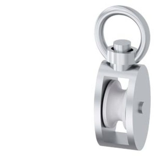 Rope roller rotatable 4 mm