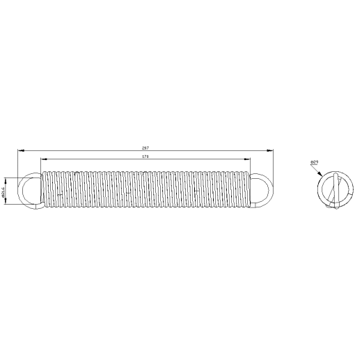 Spring 35N for cableoperated switch 3SE7 3SF2
