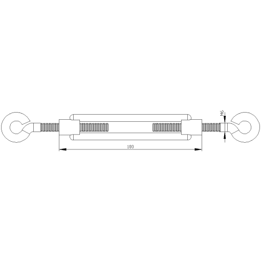 Turnbuckle M6x110