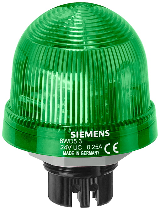 Integrated signal lamp rotating light LED 24 V green