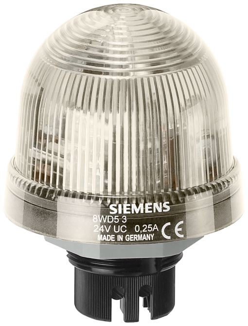 Integrated signal lamp single flash light 24 V