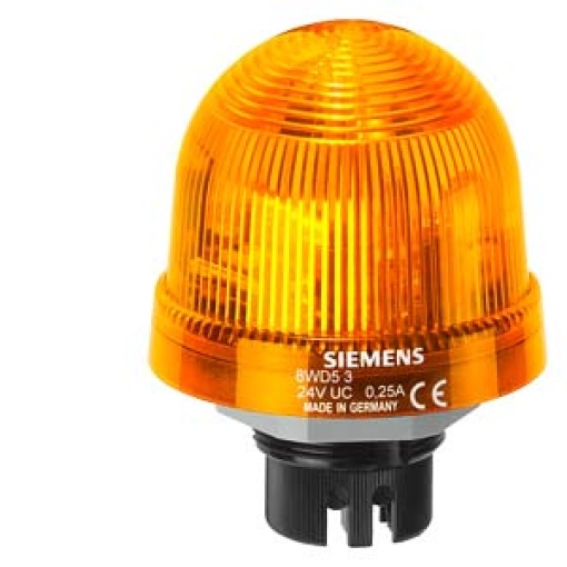 Integrated signal lamp continuous light 12230 V UC yellow