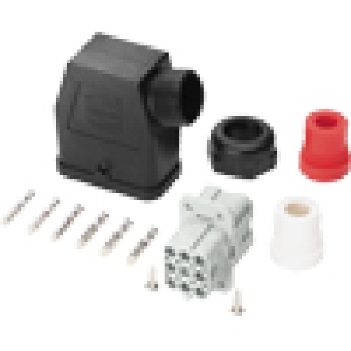 Connector set infeed 6 x 4 mm2 9pole complete with PG16 cable entry