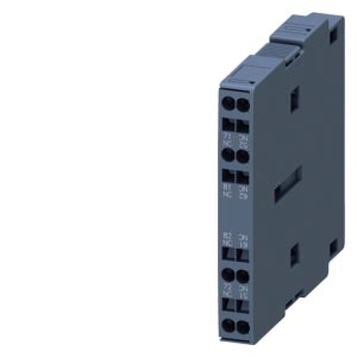 Auxiliary switch 2 NC EN50005 10 mm cage clamp Sz S0S12