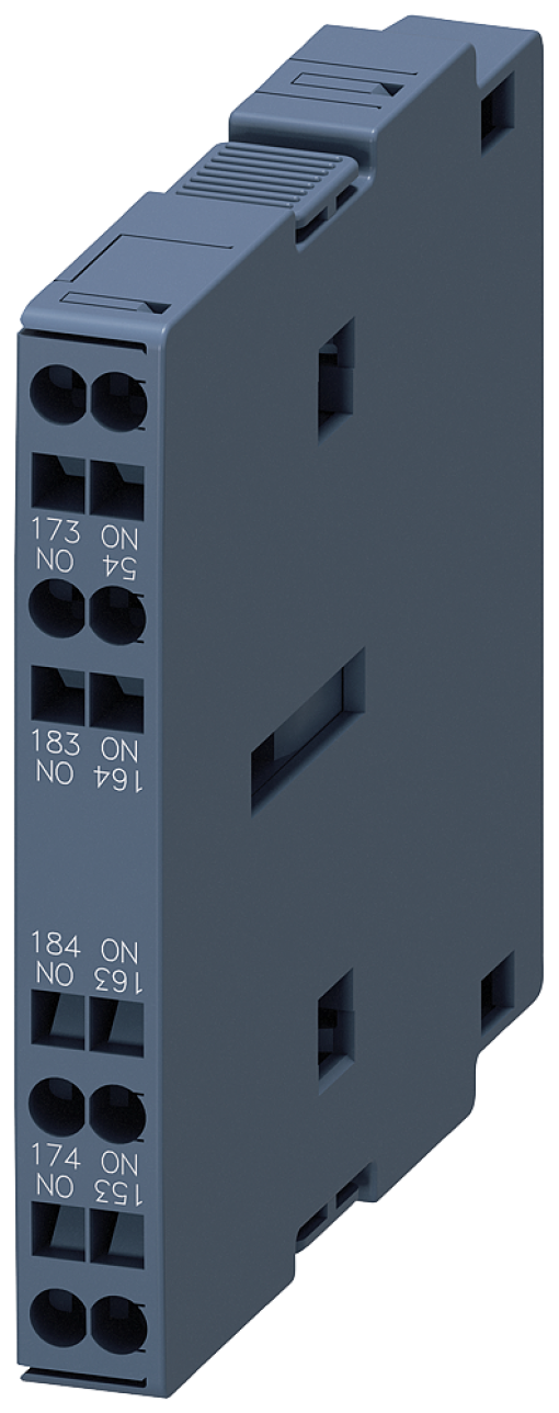 Auxiliary switch 2 NO EN50005 lateral 10 mm S3S12