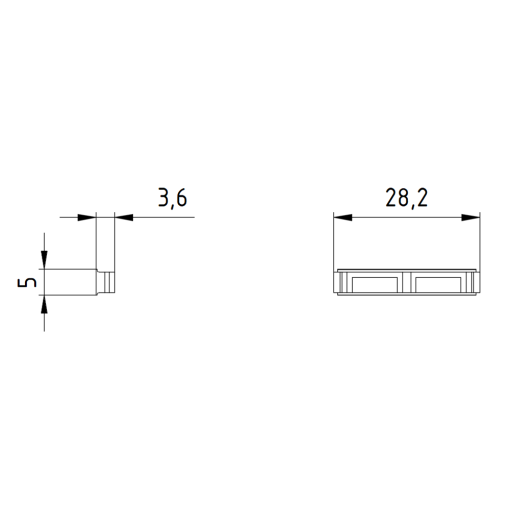 Slit cover for position switch with separate actuator
