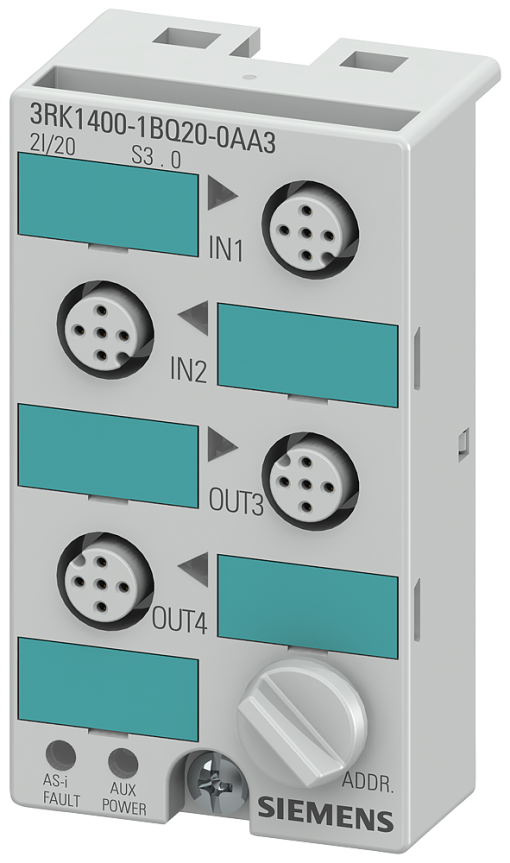 ASi compact module K45 IP67 digital 2 inputsoutputs 2x1 input max 200 mA