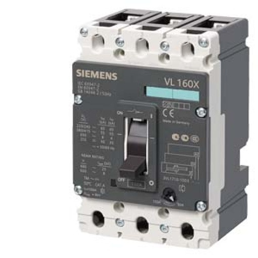 circuit breaker VL160X H high breaking capacity Icu70kA 415V AC 3pole lin
