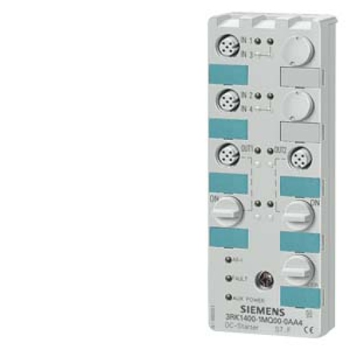 ASi 24 V DC starter IP67 digital 4I2Q double starter in K60 design