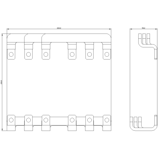 Set of cables for reversing starter S6 alternative MLFB 3RA19532m